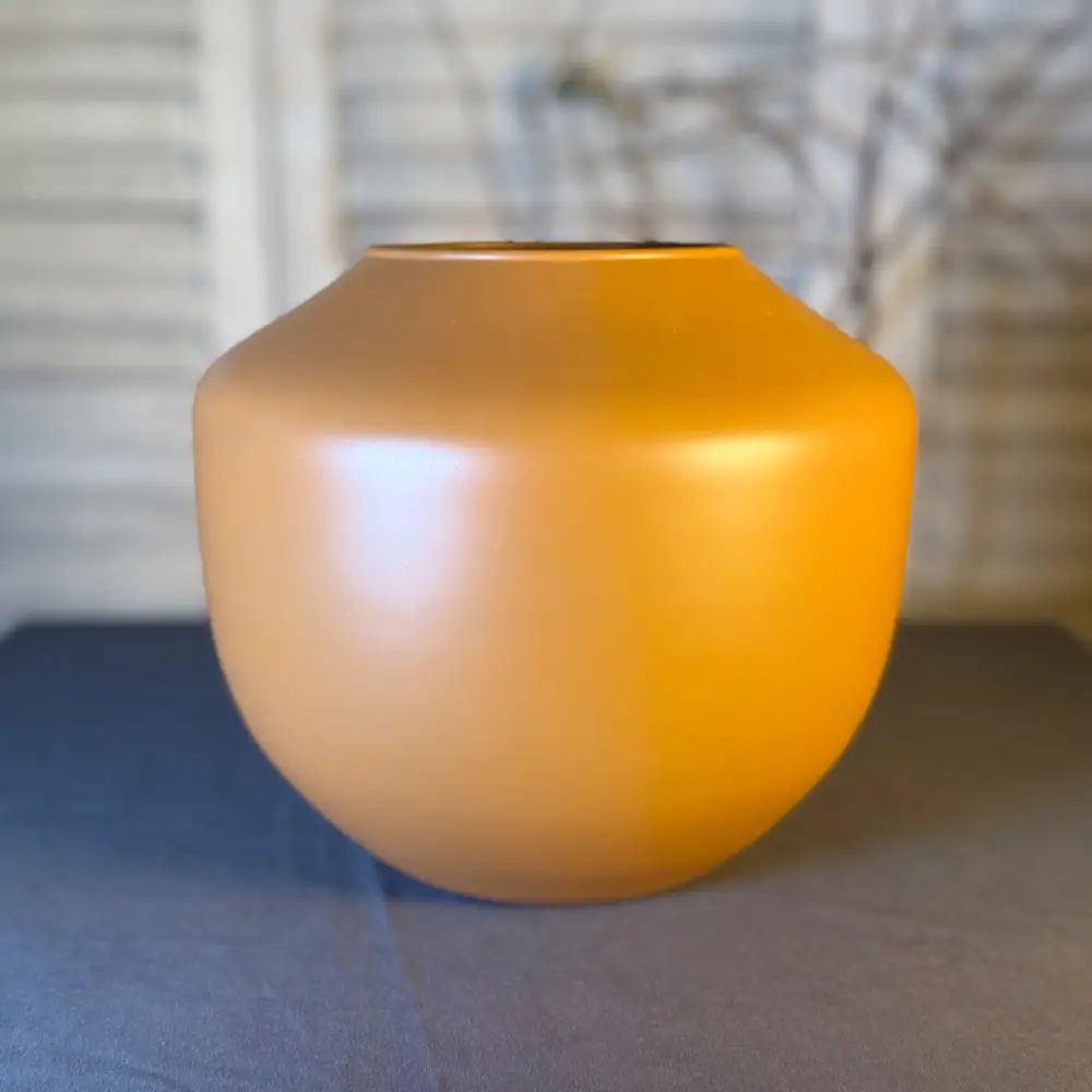 Glasvase „Clay Glow“ – 23 cm | Warmes Orange – Bild 3