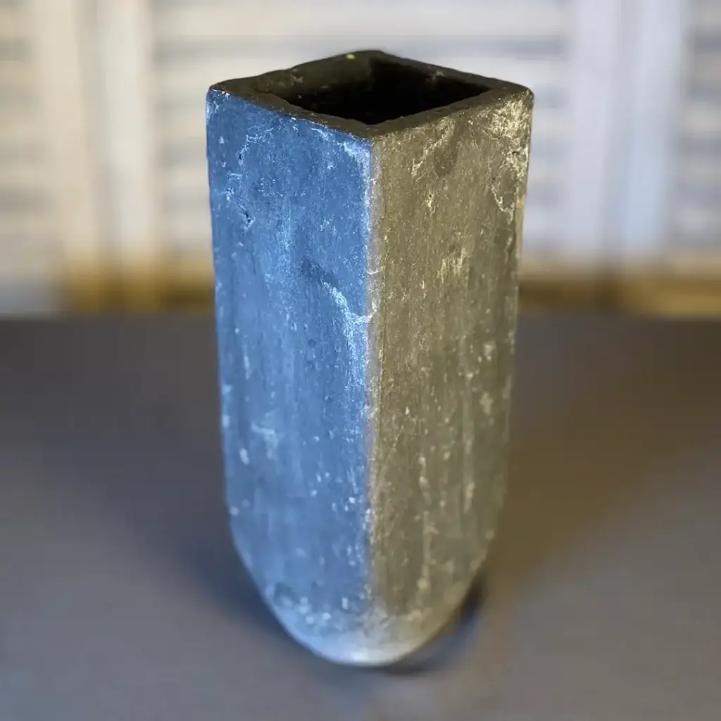 Vase &bdquo;Stone Line&ldquo; &ndash; 25 cm | Grau