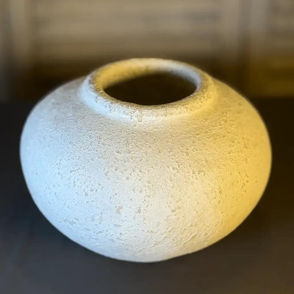 Vase &bdquo;Soft Stone&ldquo; &ndash; 19 cm | Offwhite