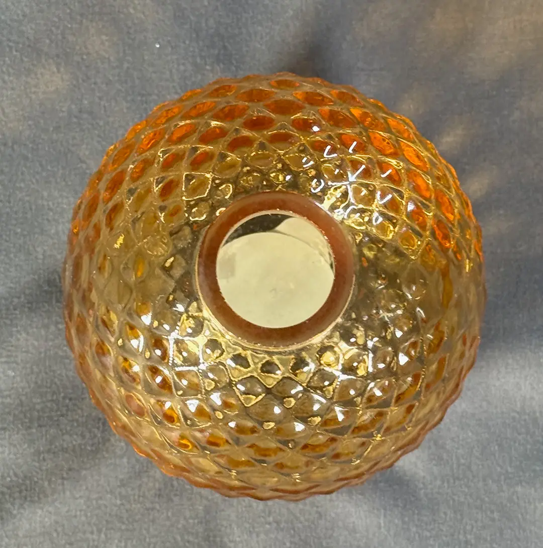 Glasvase „Amber glow“ – 9 cm | Gold-Orange – Bild 3