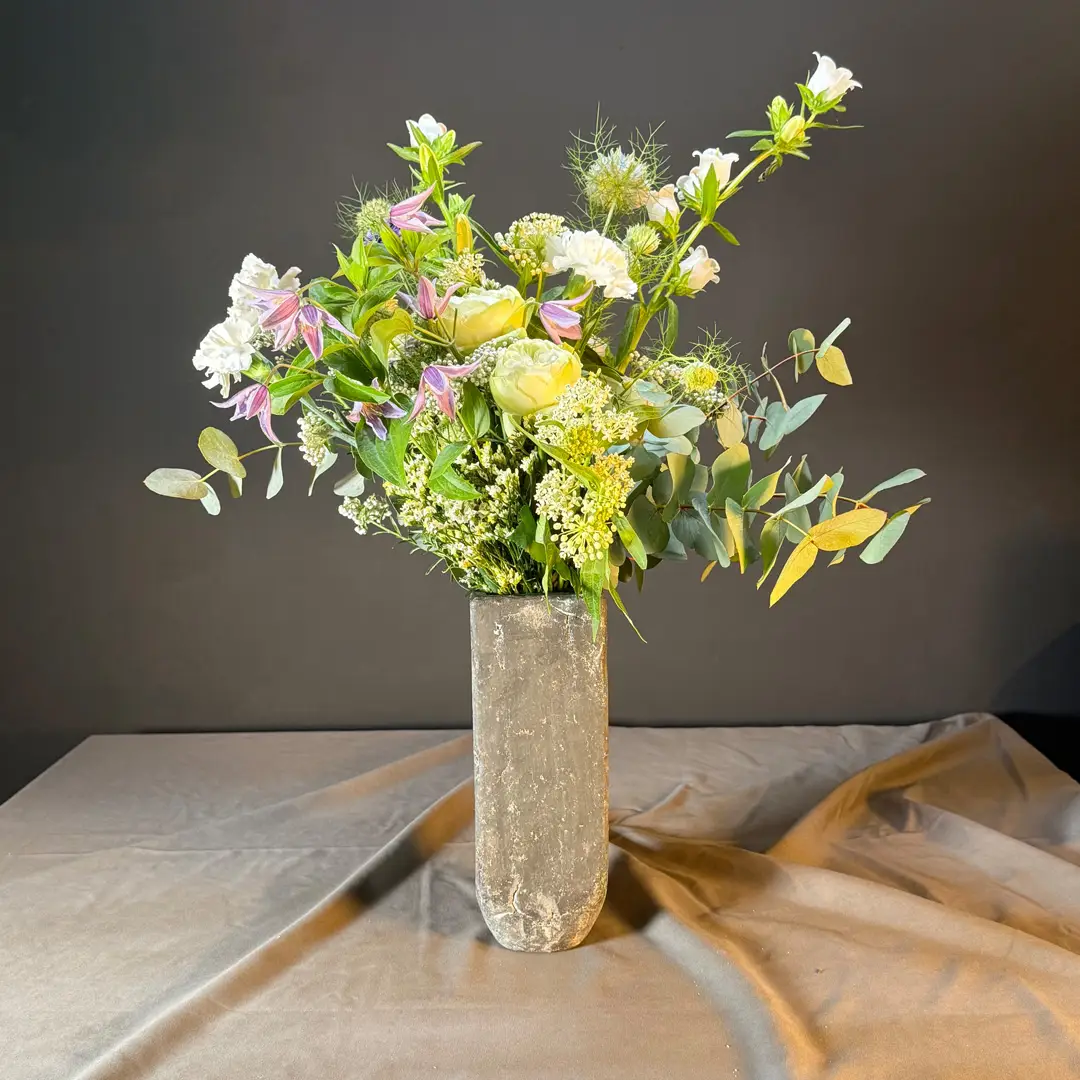 Vase „Stone Line“ – 25 cm | Grau – Bild 2